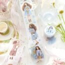 1 Roll/Pack, 8 Rolls/Pack Bouquet Girl Series PET Tape, Cute Artistic INS Style Girl Floral Material, Scrapbook Sticker