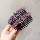 New Flower Hair Comb Hairpin Female Korean Version Temperament Versatile Hair Clip Loose Hair Insert Comb Bangs Comb Hair Fork Hair Headgear