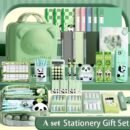 14pcs Panda-Themed Stationery Set - Premium Plastic Office Essentials for Everyday Use & School Rewards