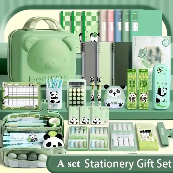 14pcs Panda-Themed Stationery Set - Premium Plastic Office Essentials for Everyday Use & School Rewards - Image 5