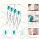 Silicone Facial Cleansing Brush | 2-in-1 | Silicone | Soft Dual-Sided Exfoliating Face Scrubber Formaldehyde-Free Unscented | for Blackhead and Nose Hair Removal Gentle Cleansing