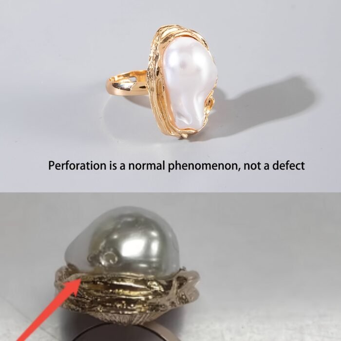 6pcs set of fashionable and flower-set Rhinestone rings, metal geometric irregular opening ring sets suitable for parties and gifts for friends - Image 7