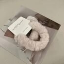 6pcs Plush Hair Tie Set - Soft, Cute & Sweet Autumn/Winter Colors for Women's Ponytails & Buns