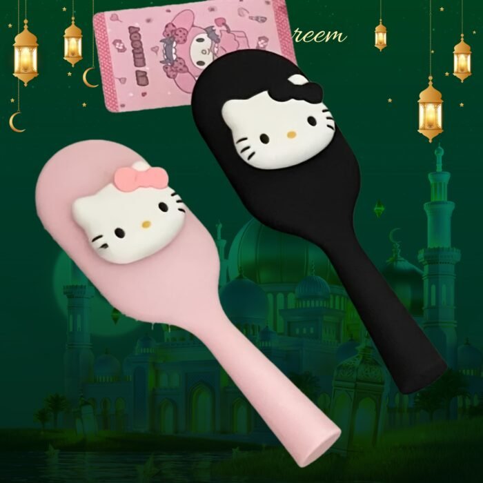 For Hello Kitty Hair Brush - Portable Wet & Dry Comb with ABS Handle, Perfect for Travel, Daily Use, School Dormitory | Ideal Back to School & Holiday Gift, Travel Essentials|Playful Design|Durable Plastic Bristles - Image 12
