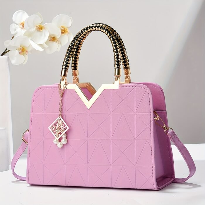 Classic Women's Handbag Large Capacity Versatile New Style Shoulder Bag Fashionable Glossy Single Shoulder Bag Daily Commuting All-match Bag - Image 19