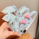 3pcs Elegant & Sweet Lace Floral Mesh Non-Slip Headbands, Charming Bow Accents, Trendy Hair Accessories