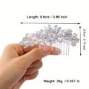 Elegant Exquisite Romantic Glamorous Flower Hair Comb, Women Girls Casual Party Wedding Supplies, Princess Fairy Style Bridal Fresh Hair Accessories, Gift Photo Props