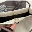 1pc Large Capacity Canvas Tote Bag with Cloud Pendant - Versatile, Stylish Shoulder & Crossbody Bag for Women, Professional & Casual Use, Professional Purse | Minimalist Design | Durable Handle, Tote Bag