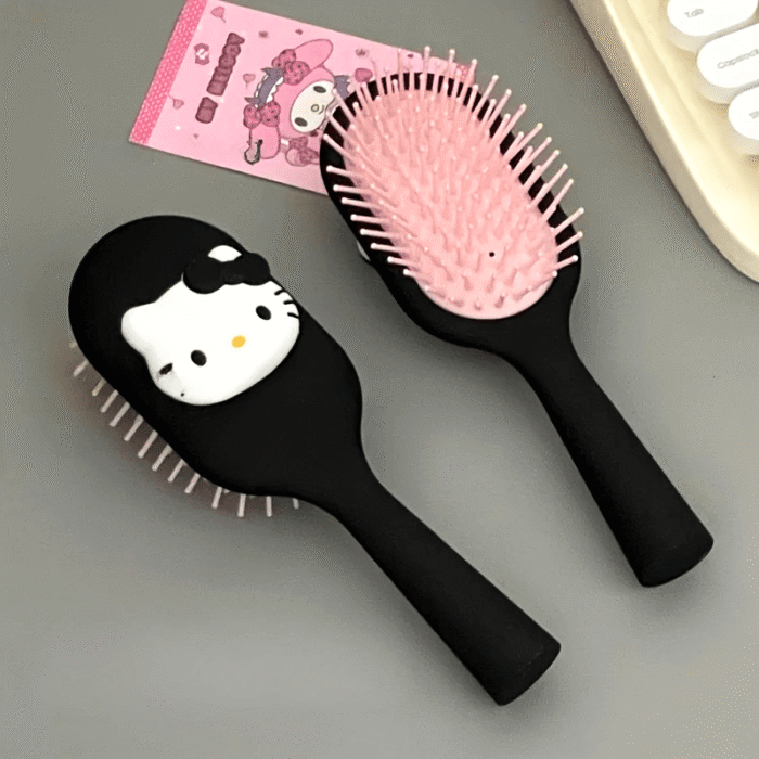 For Hello Kitty Hair Brush - Portable Wet & Dry Comb with ABS Handle, Perfect for Travel, Daily Use, School Dormitory | Ideal Back to School & Holiday Gift, Travel Essentials|Playful Design|Durable Plastic Bristles - Image 11