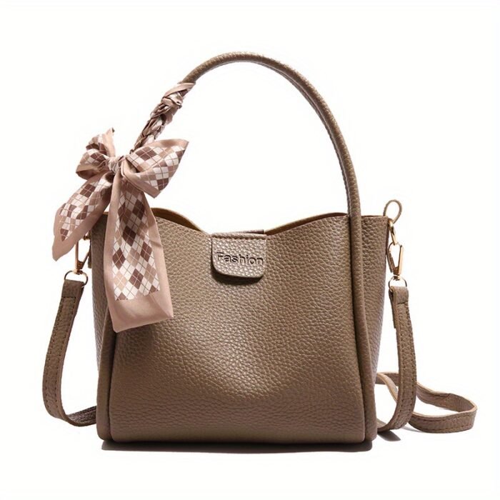 Retro Niche Scarf Handbag, Fashionable Simple Versatile Shoulder Bag for Daily Commute, Commuter Handbag | Retro Style Handbag | Polyester Lined Interior, Purse - Image 2