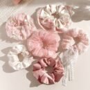 New High-End Elastic Hair Ties for Women Featuring a Stylish Lace Bow, Perfect for Everyday Wear And Festive Occasions, Suitable for Both Women And Girls.