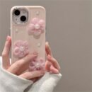 Adorable And Straightforward Pearl Flower Soft TPU Case Designed for Iphone 15, 14 Pro Max, 13, 12, 11, And XR, Offering Shockproof