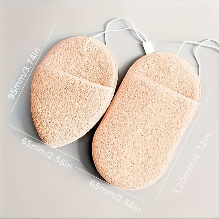 3pcs Adult Exfoliating Facial Cleansing Sponges, Latex-Free, Unscented, Makeup Remover, Deep Blackhead Removal, Glove Shape Skincare Tools for All Skin Types, Face Skin Care - Image 5