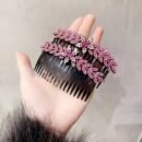 New Flower Hair Comb Hairpin Female Korean Version Temperament Versatile Hair Clip Loose Hair Insert Comb Bangs Comb Hair Fork Hair Headgear