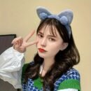 Soft Faux Fur Hair Clip With Rabbit Ear Design, Cute And Sweet Hair Accessory For Women, Perfect For Daily Wear, Party, Or Dance