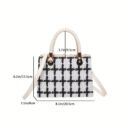 Gentle Light Luxury Small Fragrance Fashion Felt Handbell Bag - Autumn Winter 2024 New Crossbody Shoulder Bag for Female