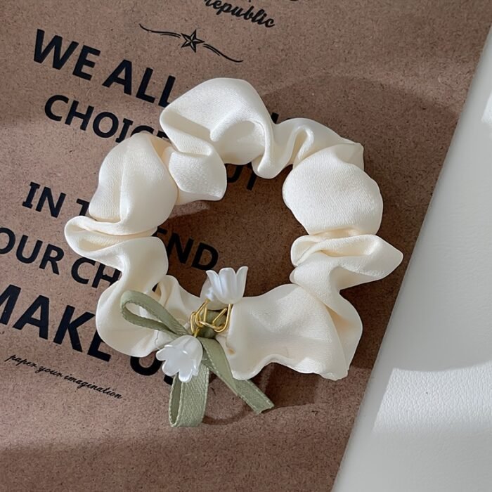 Hot Arrival Large Bow Lily of the Valley Hair Tie with Korean Style High-End Versatile Simple Headband - Image 3