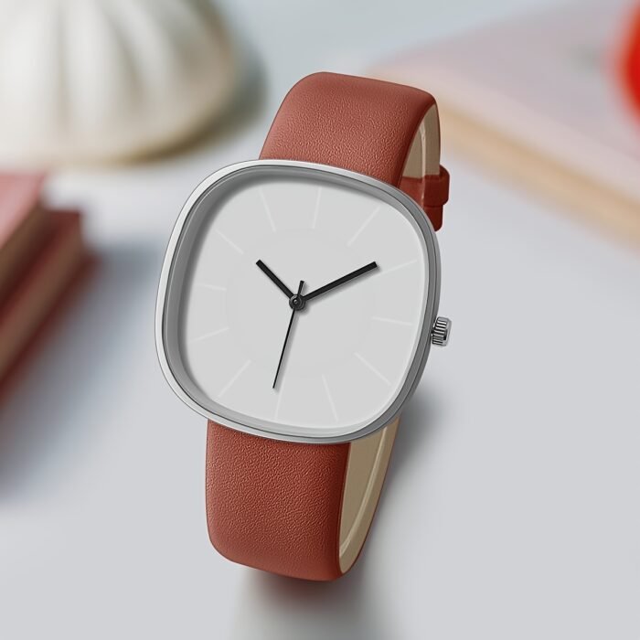 Elegant Pink Quartz Watch for Women - Simple Analog Design with Minimalist Hands, Non, Faux Leather Strap, Perfect for Casual & Formal Attire, Stylish Accessory|Minimalist Watch|Durable Watch - Image 11