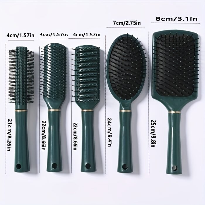 Detangling Hair Brush Anti-Static Detangler Hair Brush Paddle Air Cusihon Comb Nylon Bristle Hair Styling Brush For Men And Women - Image 2