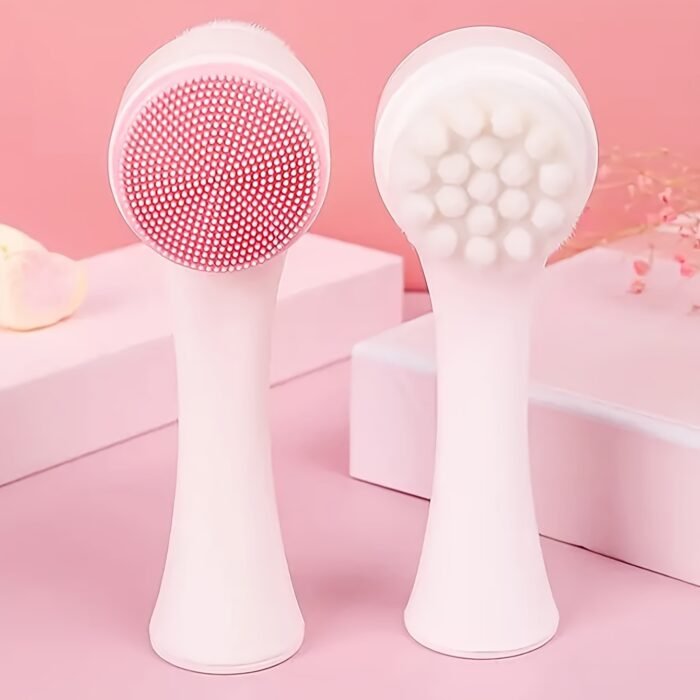 6pcs/Set Facial Cleaning Tools - Including Portable Hair Band + 2 Wristbands, Silicone Cleansing Brush, Ultra-Fine Bristles, Face Wash + Double-Headed Mask Brush - Face Wash Puff - Makeup Remover Puff - Travel Portable Face Wash Set - Suitable for Home Beauty Routines, Outdoor Travel Use - Image 8