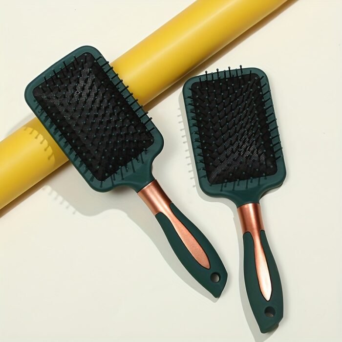 1pc GOLOVEJOE Styling Brush - Oval & Square Airbag Combs with Nylon Bristles for Smooth, Shiny Hair - Durable ABS Handle for Scalp Massage & Styling, Hair Styling Tools|Sleek Finish Brush|Ergonomic Design, Hair Brush - Image 8