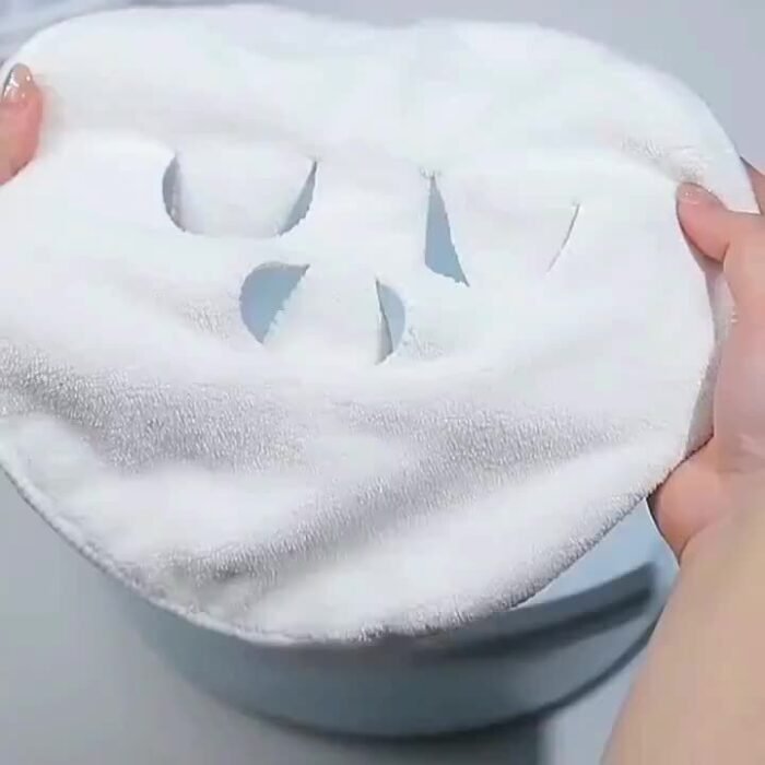 1pc Reusable Hot and Cold Skin Care Steaming Face Towel, Polyester Facial Mask, Unscented, Non-Electric, Battery-Free, with Hydrating Spa Facial Cloth for Home and Salon Beauty Treatment - Image 8
