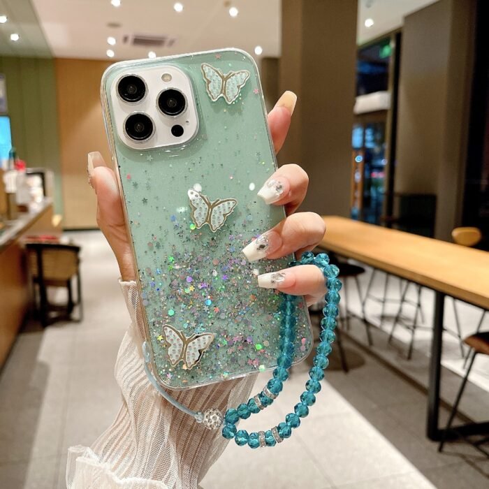 Fashion Starry Sky Butterfly Bracelet Phone Case For IPhone11 11promax 12 12pro 12promax 13 13pro 13promax 14 14pro 14plus 14promax 15 15pro 15plus 15promax - Image 9
