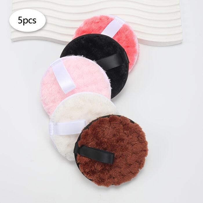 5pcs SoftTouch Reusable Double-Sided Facial Puffs - Gentle Hydrophilic PU Material for Effective Cleansing, Makeup Removal, and Bathing - Suitable for All Skin Types, Unscented, and Easy to Clean - Image 13