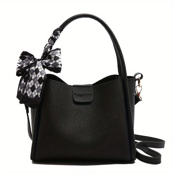 Retro Niche Scarf Handbag, Fashionable Simple Versatile Shoulder Bag for Daily Commute, Commuter Handbag | Retro Style Handbag | Polyester Lined Interior, Purse - Image 6