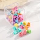 30 colorful small flower hair clips, children's butterfly and star hair clips, cute and sweet hair accessories