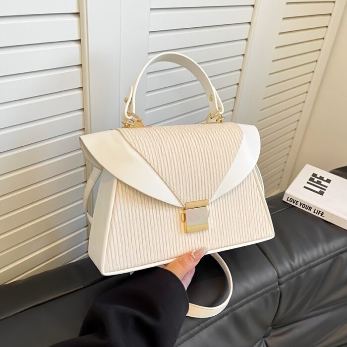 Mother's Day Gift Women's Textured Bag Large Capacity Crossbody Shoulder Bag - Image 5