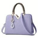 Classic Women's Handbag Large Capacity Versatile New Style Shoulder Bag Fashionable Glossy Single Shoulder Bag Daily Commuting All-match Bag