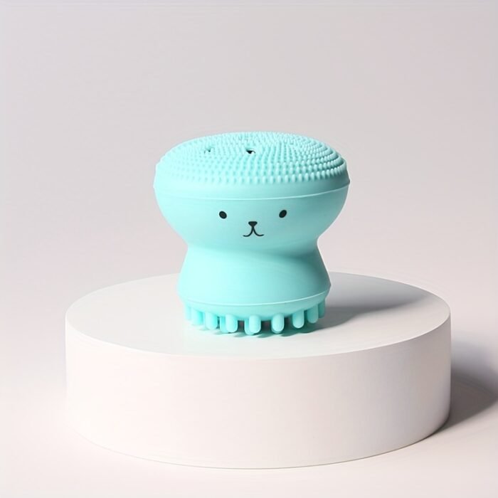 1pc Octopus-Shaped Bubble Maker, Silicone Facial Cleansing Brush, Deep Cleanse Face, Makeup Removal Tool, Portable Multi-functional Beauty Gadget For Gentle Deep Cleansing Massage - Image 11