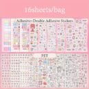 16 Sheets Little Nose Bridge 3.0 Sticker Book - Cute Cartoon & Travel-Themed Decals for Journals, Planners & DIY Crafts, Matte Finish, Self-Adhesive Paper, Perfect for Holiday & Birthday Gifts