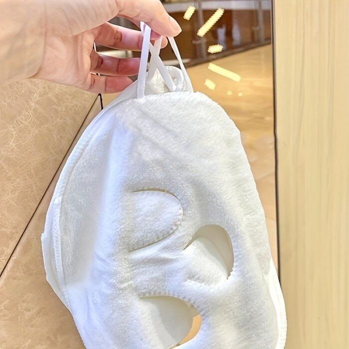1pc Reusable Hot and Cold Skin Care Steaming Face Towel, Polyester Facial Mask, Unscented, Non-Electric, Battery-Free, with Hydrating Spa Facial Cloth for Home and Salon Beauty Treatment - Image 7