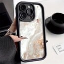 A Marble-Patterned Matte Phone Case Designed for Iphone Models 16, 15 Pro Max, 14 Plus, 13, 12, 11, XS, XR, X, 7, 8, SE 2020, And