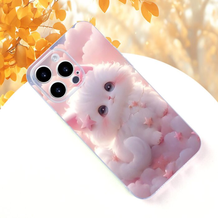 Cute Pink Cat Pattern Mobile Phone Case High-Quality Texture Lens Protection Transparent Mobile Phone Case for Men And Women for Iphone 16/16PLUS/16PRO/16PROMAX/15/ 15PLUS/ 15PRO/ 15PROMAX/ 14/ 14PLUS/ 14PRO/ 14PROMAX/ 13/ 13Mini/ 13PRO/ 13PROMAX/ 12/ 12Mini/ 11/ 8/ 7/ SE/ XSMAX/ / Plus/ Pro/ Max Series - Image 7