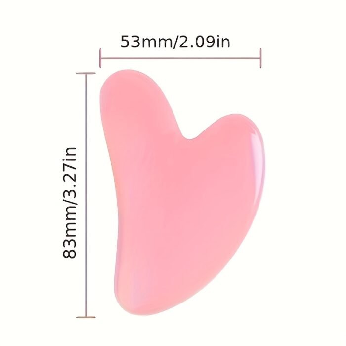 Pink Heart-Shaped Facial & Back Massage Roller with Rose Golden Handle - Battery-Free Manual Lotion Applicator, Fragrance-Free Skincare Tool, Elegant Design for Face & Body Relaxation, Heartshaped Design | No Battery Needed - Image 7