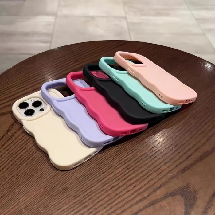 6pcs Solid Color Large Hole Phone Cases for iPhone - Fits 15/14/13/12/11, XS, XR, X, 7/8, Mini, Plus, Pro, Pro Max Models - Shockproof - Image 2