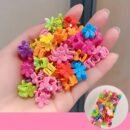 30 colorful small flower hair clips, children's butterfly and star hair clips, cute and sweet hair accessories