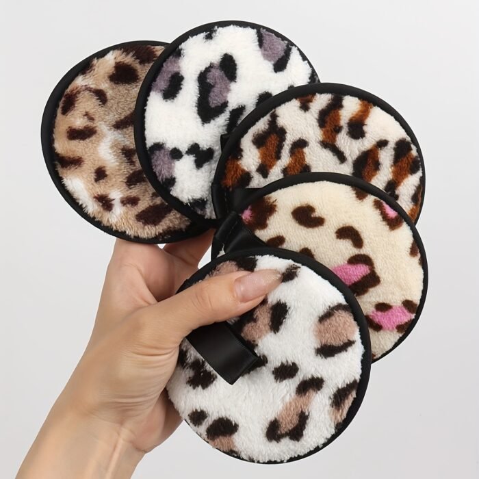 5pcs SoftTouch Reusable Double-Sided Facial Puffs - Gentle Hydrophilic PU Material for Effective Cleansing, Makeup Removal, and Bathing - Suitable for All Skin Types, Unscented, and Easy to Clean - Image 9