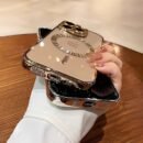 Luxury Plating Transparent Magnetic Wireless Charging Phone Case for Iphone 11/12/13/14/15/16 Pro Max Plus with Lens Protection Shockproof Clear Soft Cover