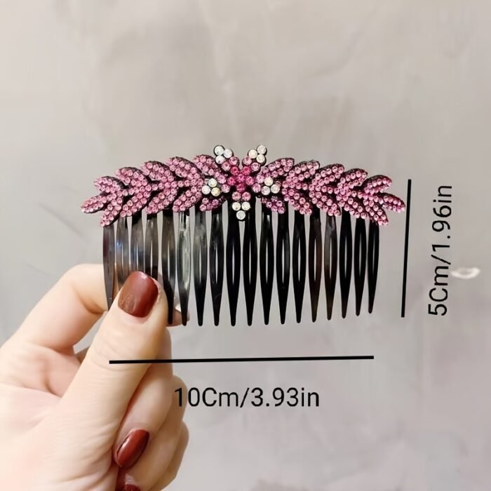 New Flower Hair Comb Hairpin Female Korean Version Temperament Versatile Hair Clip Loose Hair Insert Comb Bangs Comb Hair Fork Hair Headgear - Image 6