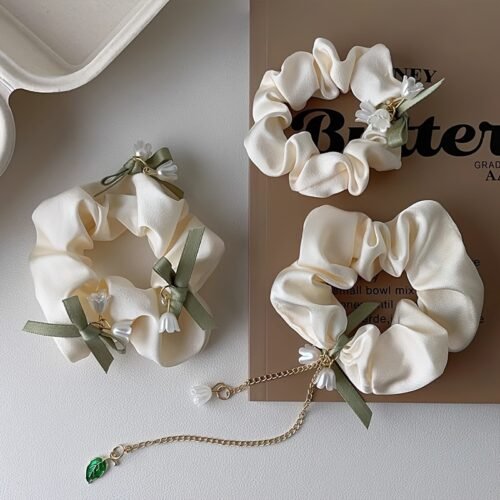 Hot Arrival Large Bow Lily of the Valley Hair Tie with Korean Style High-End Versatile Simple Headband
