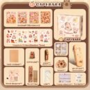 A Capybara-Themed Stationery Gift Set, Featuring Cartoon-Themed Plastic And Wooden School Supplies Including Notebooks, Fountain Pens, Paper Clips, And Accessories, Suitable for Students, Halloween, Christmas, Birthday Gifts, Graduation Gifts