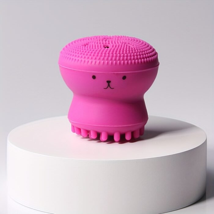 1pc Octopus-Shaped Bubble Maker, Silicone Facial Cleansing Brush, Deep Cleanse Face, Makeup Removal Tool, Portable Multi-functional Beauty Gadget For Gentle Deep Cleansing Massage - Image 5