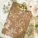 [Retro Floral] Scrapbooking Decorative Collage DIY Craft Material Paper | Pack of 10 sheets | Paper | Hollowed out base | Scrapbook magazine planning, decorative collage, DIY craft | Retro floral branch and leaf