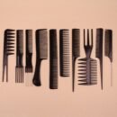 10pcs Professional Hair Styling Comb Set - Durable ABS Plastic, Versatile for All Hair Types, Includes Detangling, Teasing & Edge Control Combs