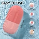 1pc Silicone Ice Roller for Face - Odorless, Battery-Free, Manual Cooling Facial Massage Tool, Ideal for Soothing Skin, Enhances Serotonin Production, Soothing Skincare|Odorless Design|Silicone Constructio