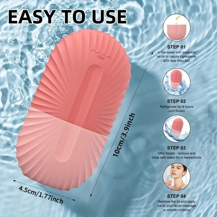 1pc Silicone Ice Roller for Face - Odorless, Battery-Free, Manual Cooling Facial Massage Tool, Ideal for Soothing Skin, Enhances Serotonin Production, Soothing Skincare|Odorless Design|Silicone Constructio - Image 7